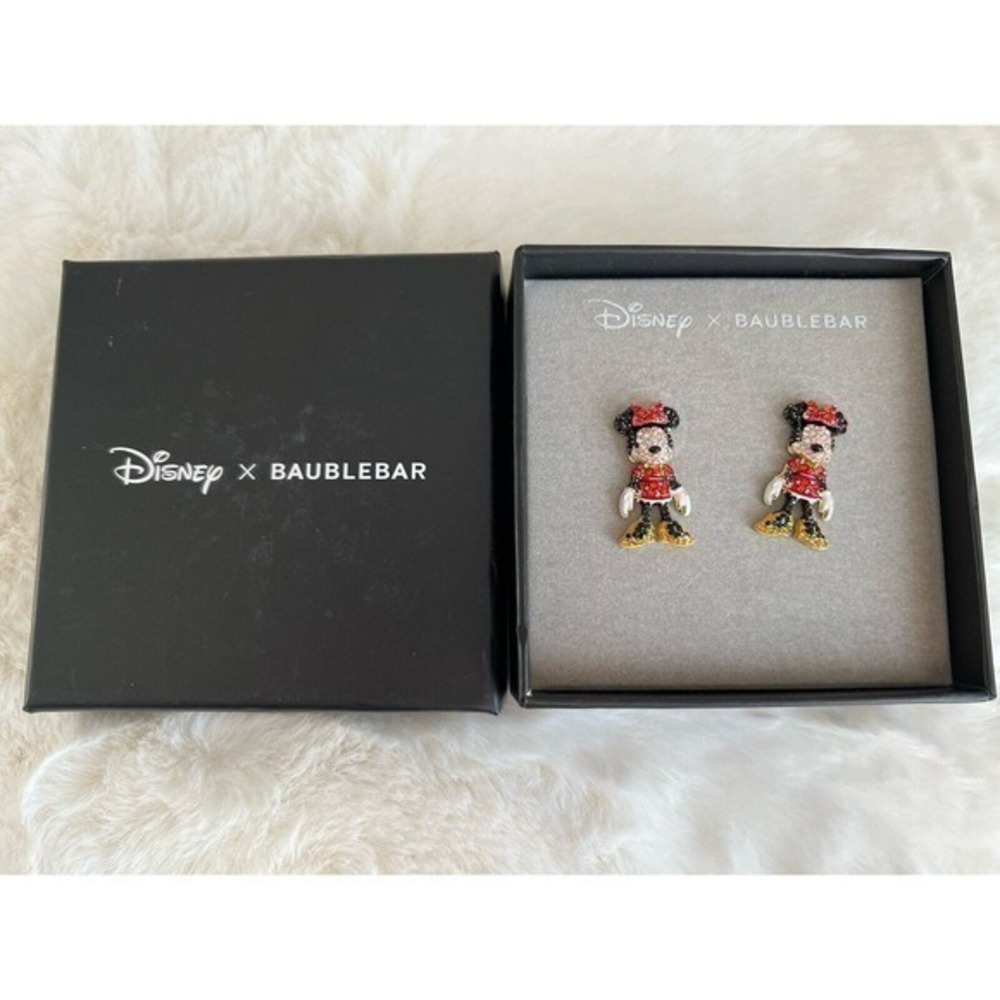 New Disney x Baublebar Minnie Mouse Jewel Earrings
